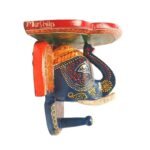 Multi Color hand Embossed  Elephant Face Wall Shelf - Image 3