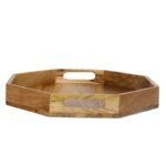 Mango Wood Eight Corner Serving Tray
