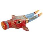 Wooden Cow head Wall Hanging - Image 2