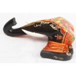 Multi Color Hand Embossed  Wall Hanging Elephant Face - Image 2