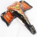 Multi Color Hand Embossed  Wall Hanging Elephant Face