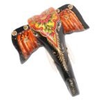 Multi Color Hand Embossed  Wall Hanging Elephant Face - Image 4