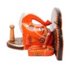 Multi Color hand Embossed  Elephant Face Wall Shelf - Image 2