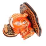 Multi Color hand Embossed  Elephant Face Wall Shelf - Image 4