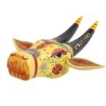 Wooden Cow head Wall Hanging - Image 2