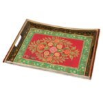 Mango Wood four Corner Serving Tray - Image 2