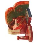 Multi Color hand Embossed  Elephant Face Wall Shelf - Image 4