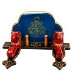 Multi Color Hand Embossed Elephant Face Wall Shelve - Image 3