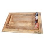 Mango Wood Rectangle Serving Tray - Image 4