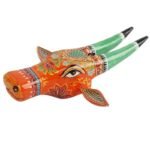 Wooden Cow head Wall Hanging - Image 3