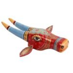 Wooden Cow head Wall Hanging - Image 2