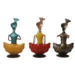 Iron Multi Color Decorative Sardar Ji Musician Show piece for home,Office  Decor,  Set of 3 - Image 4