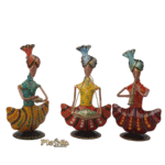Iron Multi Color Decorative Sardar Ji Musician Show piece for home,Office  Decor,  Set of 3 - Image 5