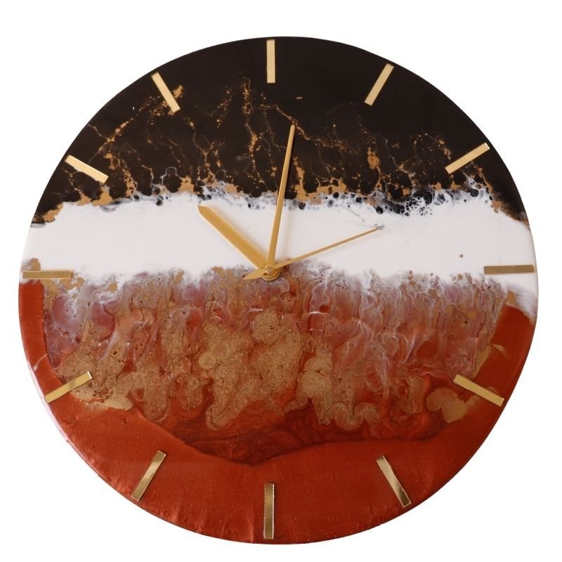 3-1.jpg Hand Painted Wall Clock - Image 1