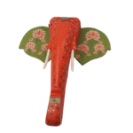 Multi Color Hand Embossed  Wall Hanging Elephant Face - Image 3