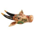 Wooden Cow head Wall Hanging - Image 3