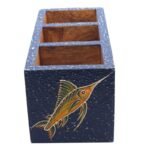 Mango Wood hand Painted  Knifes/ Spoon Holder - Image 3