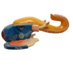 Multi Color Hand Embossed  Wall Hanging Elephant Face - Image 2