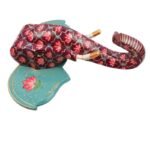 Multi Color Hand Embossed  Wall Hanging Elephant Face - Image 3