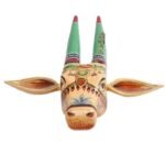Wooden Cow head Wall Hanging - Image 2