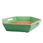 Mango Wood Multicolored Six Corner Serving Tray - Image 2
