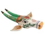 Wooden Cow head Wall Hanging - Image 3